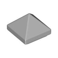 Slope 45 1x1x2/3 Quadruple Convex Pyramid Light Bluish Gray