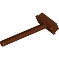 Minifigure, Utensil Push Broom Reddish Brown