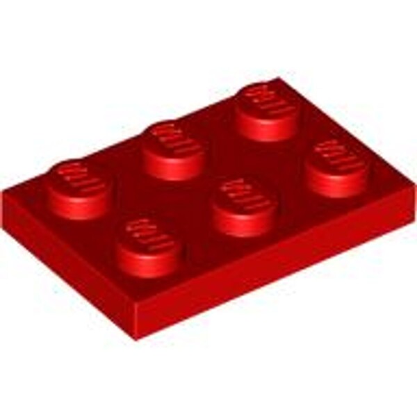 Plate 2x3 Red