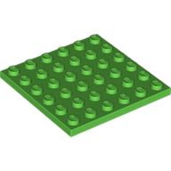 Plate 6x6 Bright Green