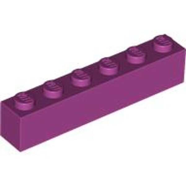 Brick 1x6 Magenta