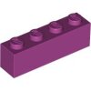 Brick 1x4 Magenta