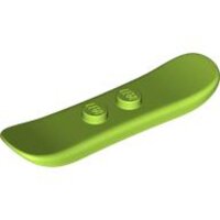Minifigure, Utensil Snowboard Small Lime