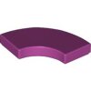 Tile, Round Corner 2x2 Macaroni Magenta