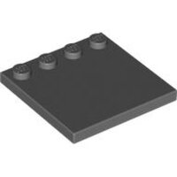 Tile, Modified 4x4 with Studs on Edge Dark Bluish Gray