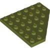 Wedge, Plate 6x6 Cut Corner Olive Green