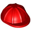 Minifigure, Headgear Helmet Construction Red