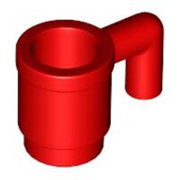 Minifigure, Utensil Cup Red