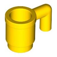 Minifigure, Utensil Cup Yellow