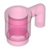 Minifigure, Utensil Cup Trans-Dark Pink