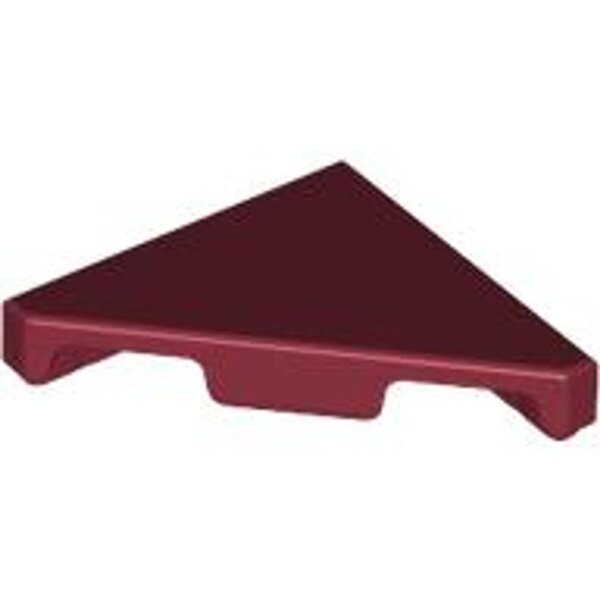 Tile, Modified 2x2 Triangular Dark Red