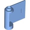 Door 1x3x2 Right - Open Between Top and Bottom Hinge with Horizontal White Stripe Pattern Medium Blue