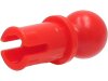 Technic, Pin with Friction Ridges and Tow Ball with Round Pin Hole Red