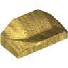 Slope, Curved 1x2x2/3 Wing End Pearl Gold