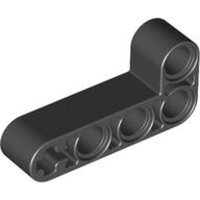 Technic, Liftarm, Modified Bent Thick L-Shape 2x4 Black