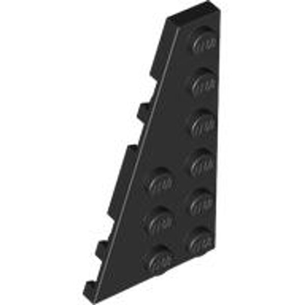 Wedge, Plate 6x3 Left Black