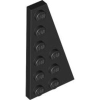 Wedge, Plate 6x3 Right Black