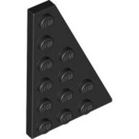 Wedge, Plate 6x4 Right Black