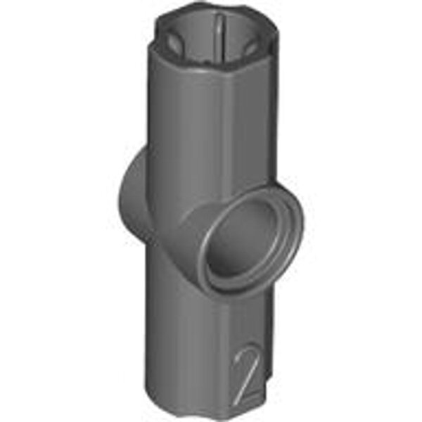 Technic, Axle and Pin Connector Angled #2 - 180 degrees Dark Bluish Gray