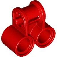 Technic, Axle and Pin Connector Perpendicular Double Red