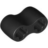 Technic, Axle Connector Double - Flexible Rubber Black