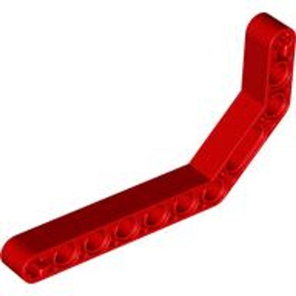 Technic, Liftarm, Modified Bent Thick 1x11.5 Double Red