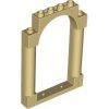 Door, Frame 1x6x7 Arched with Notches and Rounded Pillars Tan