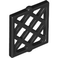 Pane for Window 1x2x2 Lattice Diamond Black