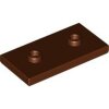 Plate, Modified 2x4 with 2 Studs (Double Jumper) Reddish Brown