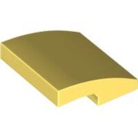 Slope, Curved 2x2x2/3 Bright Light Yellow